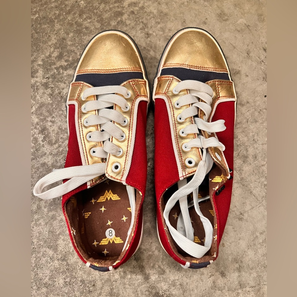 Women’s Wonder Woman Sneakers   -Size 8